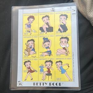 Betty Boop Collectible Stamp Sheet